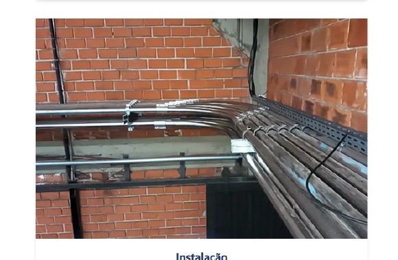 Instalatão de máquinas e sistemas industriais